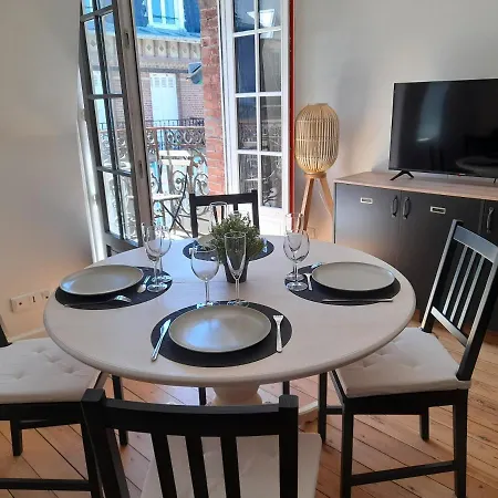 Charmante Plein Sud 50m De La - Balcon Vue Laterale Sur - Equipee De La Fibre, Wifi, Internet Apartman Mers-les-Bains